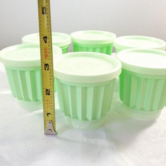 Set of 6 Vintage Minty Green Tupperware Miniature Jello Molds - Picture 4 of 8